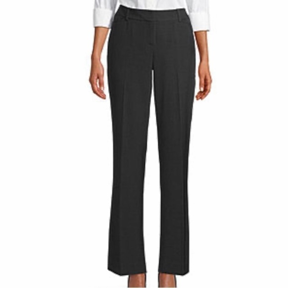 NWT Liz Claiborne Career Audra Classic Straight Leg Trouser Pant 16S - Picture 1 of 10